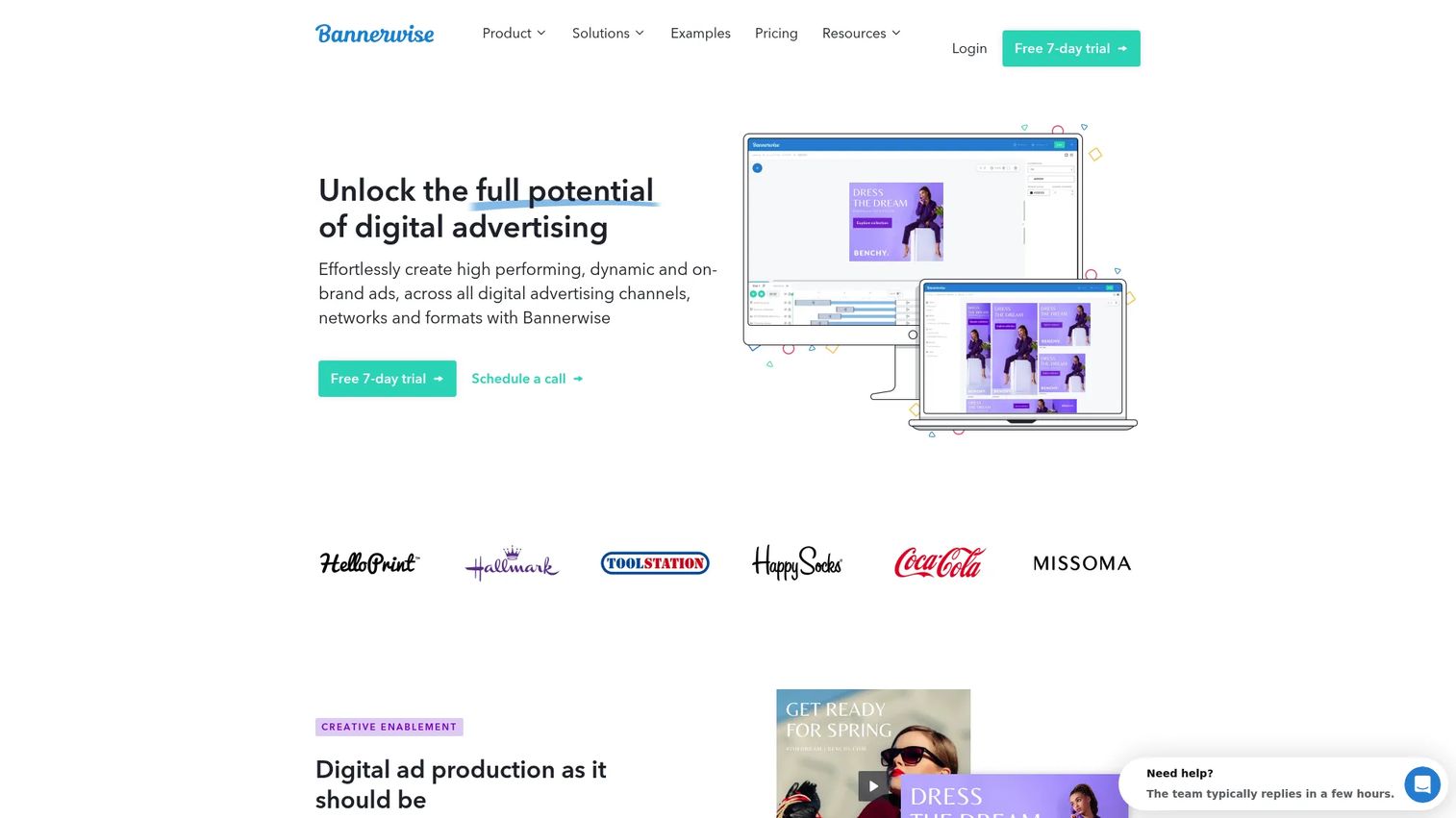 Bannerwise display ad production software interface
