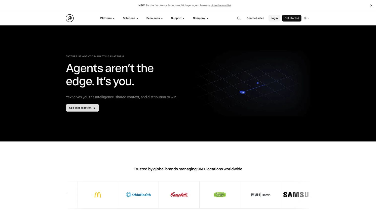 Yext platform for location data management and local search visibility