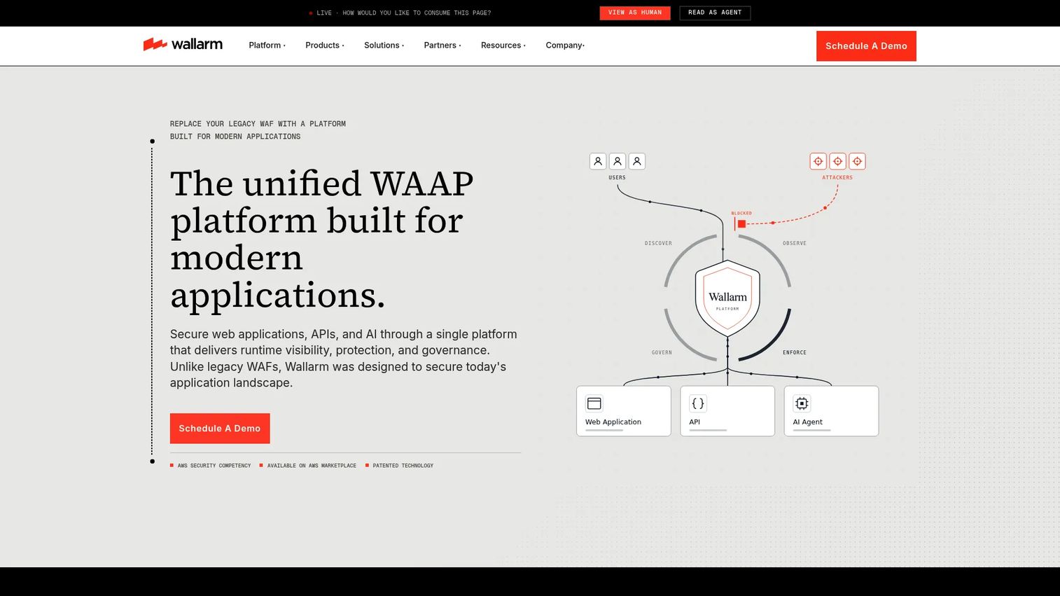 Wallarm Cloud-Native WAAP dashboard for API and application protection