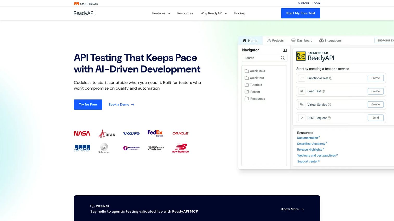 ReadyAPI API testing and service virtualization platform overview