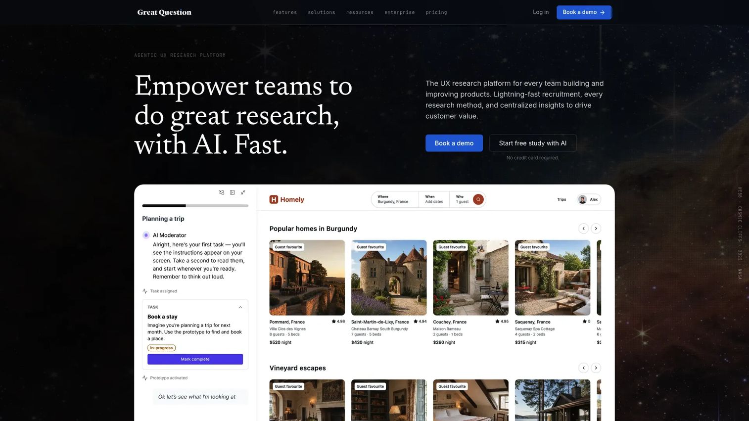 Great Question research operations workspace