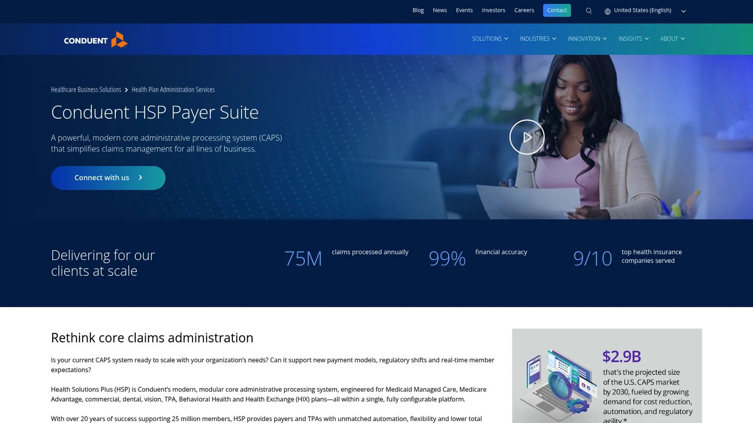HSP Payer Suite product logo or payer administration screen