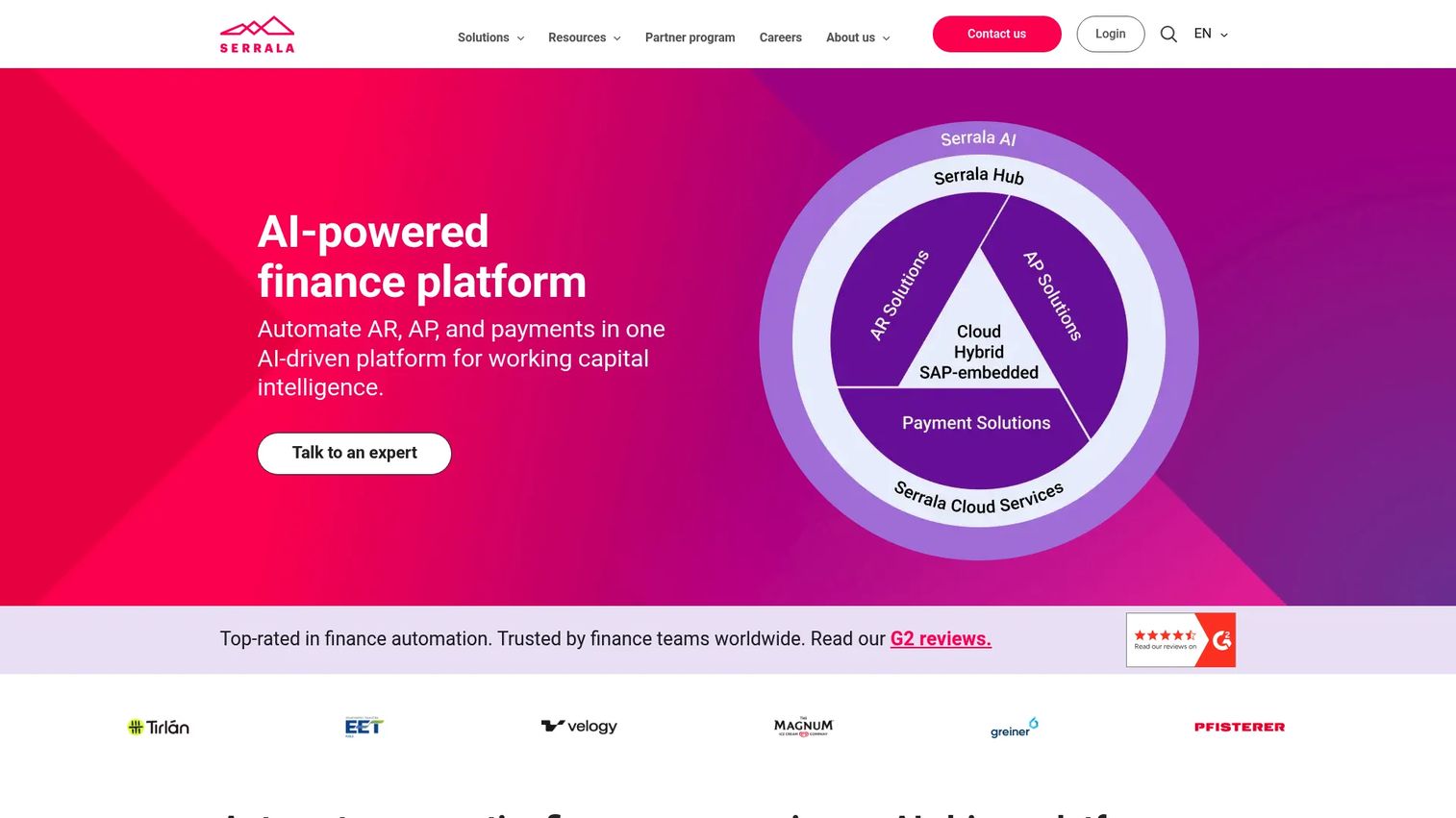Serrala finance automation and collections software