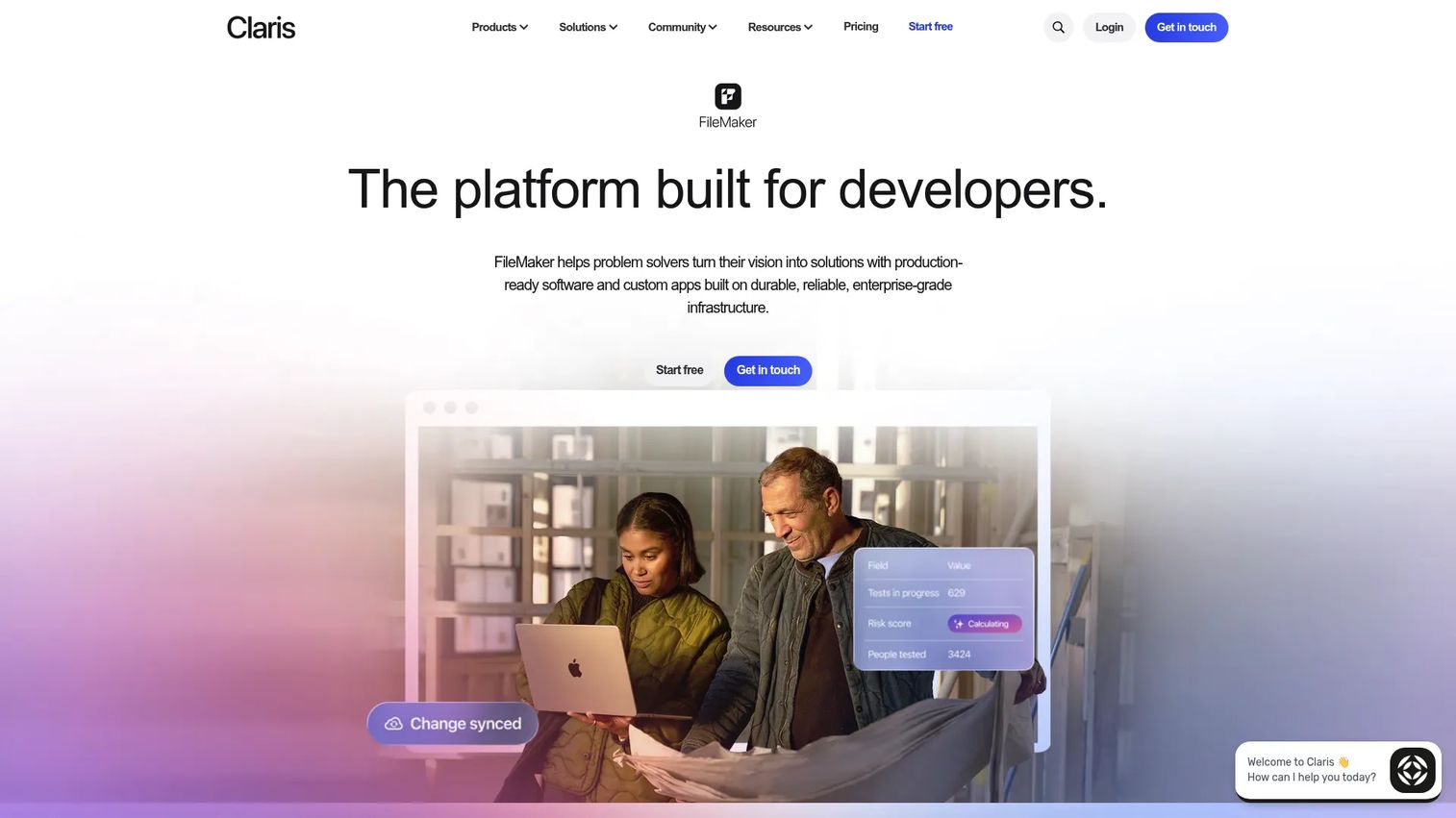 Claris FileMaker custom desktop business database application