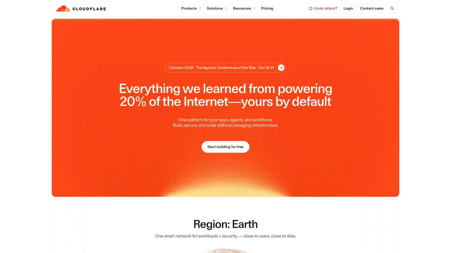 Cloudflare WAN platform connecting branches, cloud networks, and remote users through a global edge network.