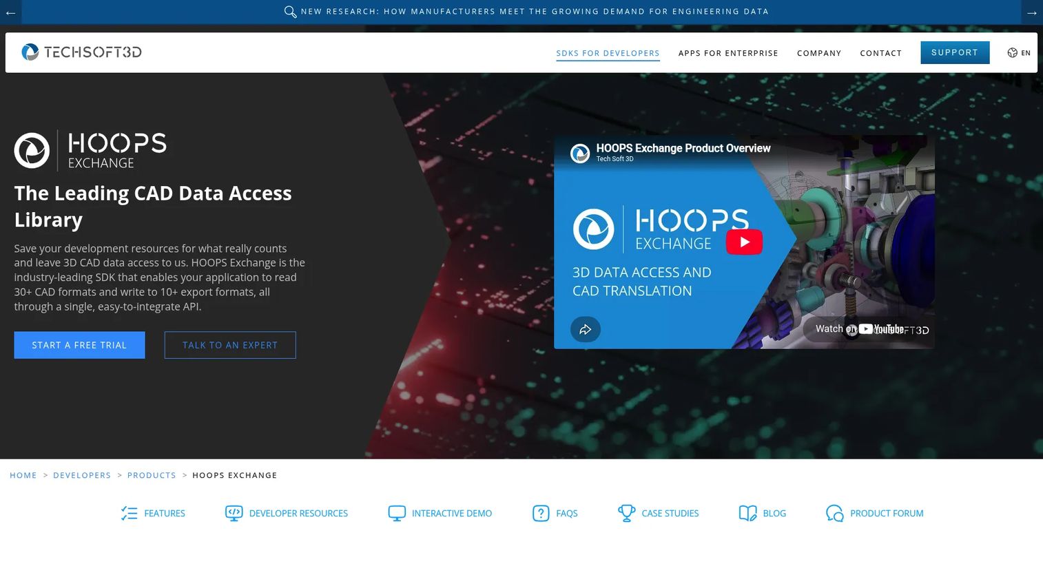 HOOPS Exchange SDK CAD translation toolkit