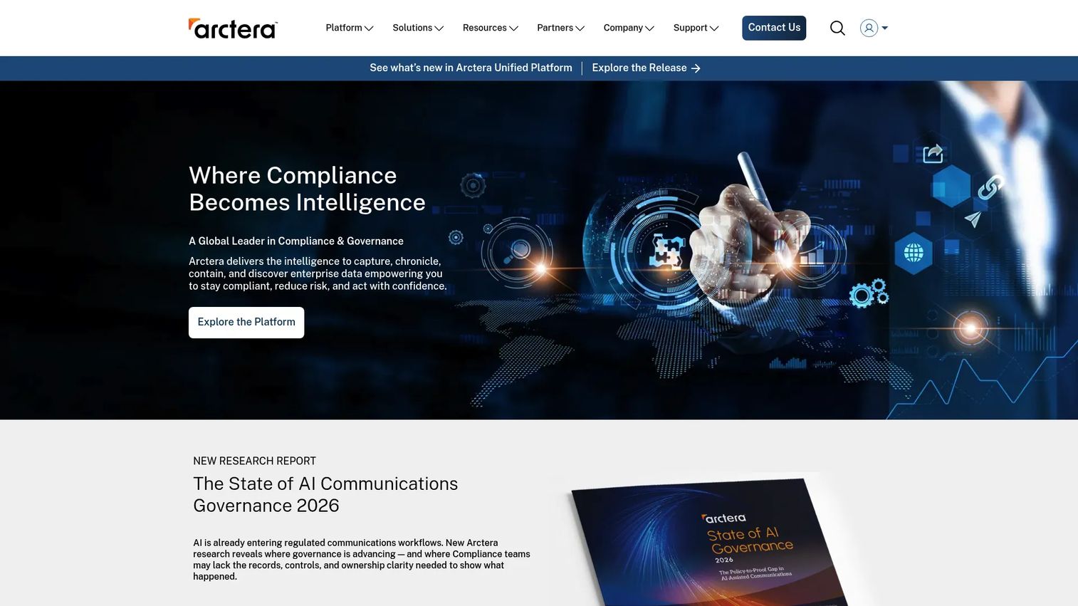 Arctera eDiscovery Platform dashboard for enterprise preservation workflows