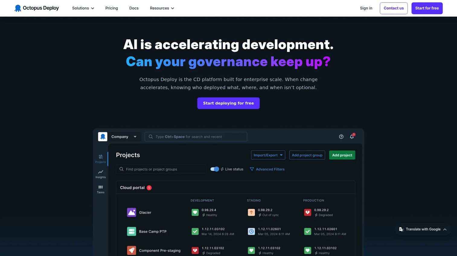 Octopus Deploy release pipeline with database deployment steps