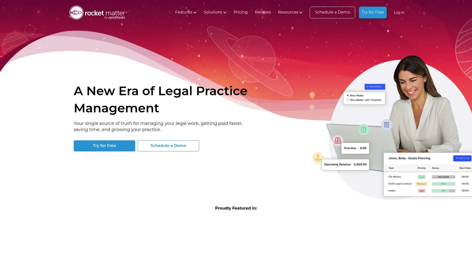 Rocket Matter cloud legal practice management software