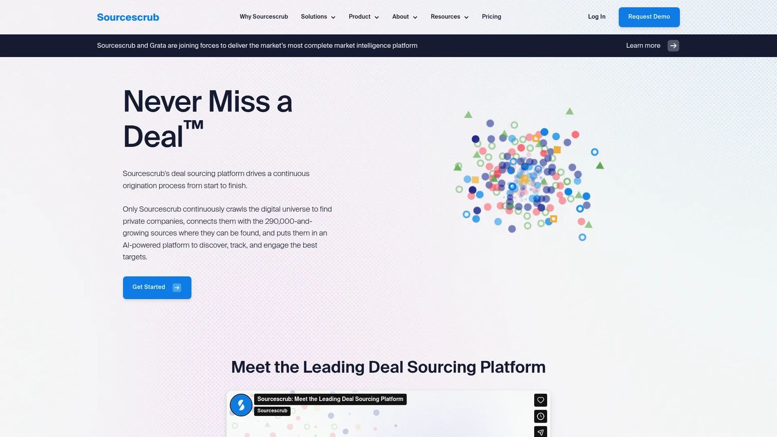 SourceScrub private company search filters for proprietary deal sourcing