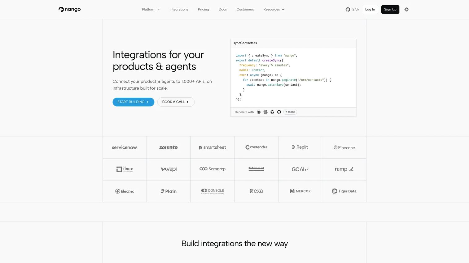 Nango connection management and observability interface for SaaS integrations.
