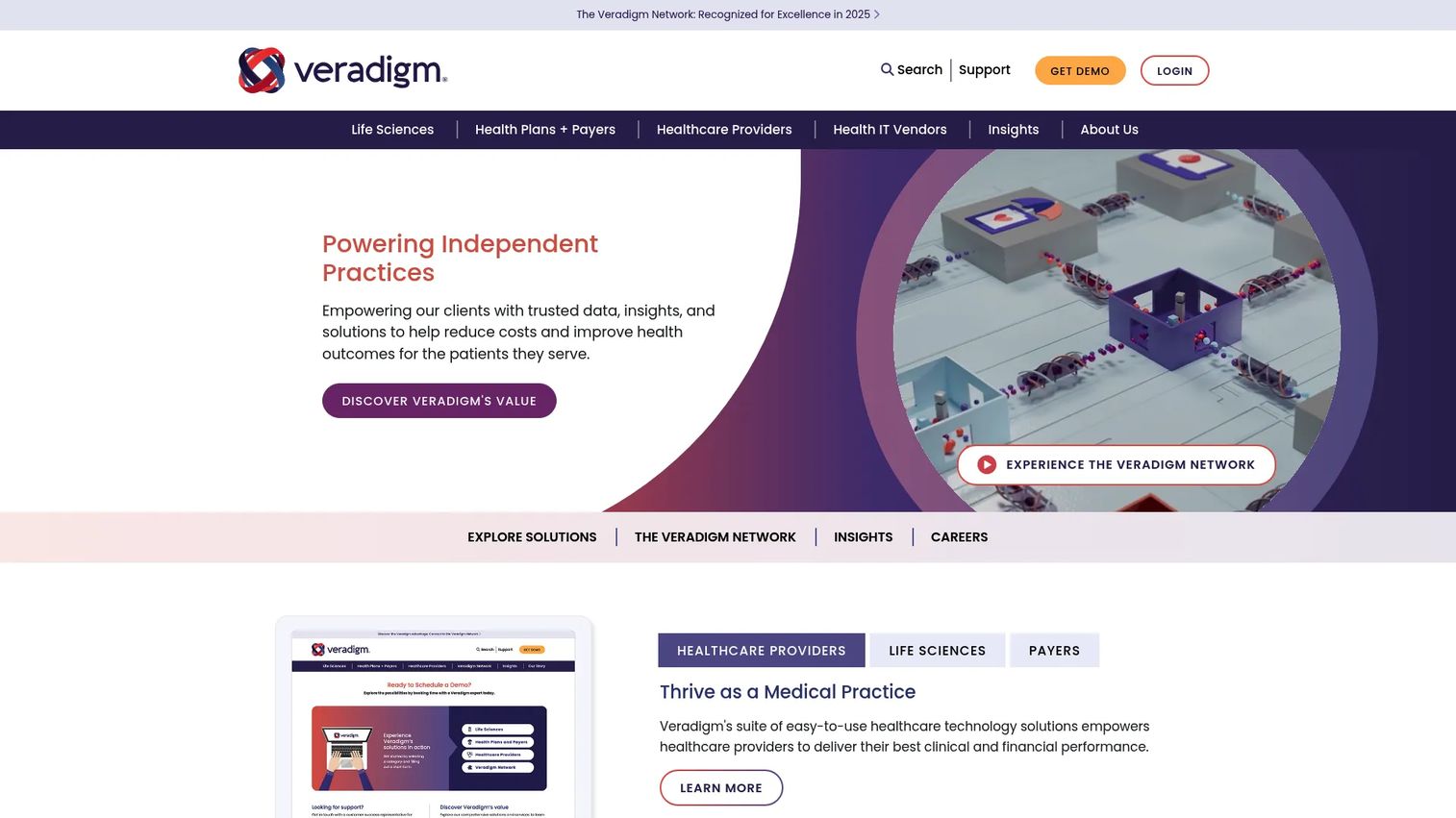 Veradigm EHR ambulatory clinical and practice workflow interface
