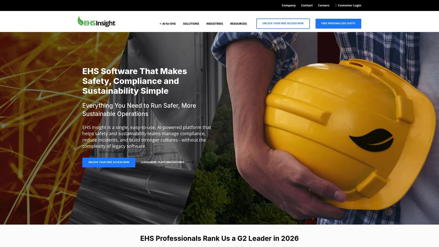 EHS Insight safety and compliance dashboard