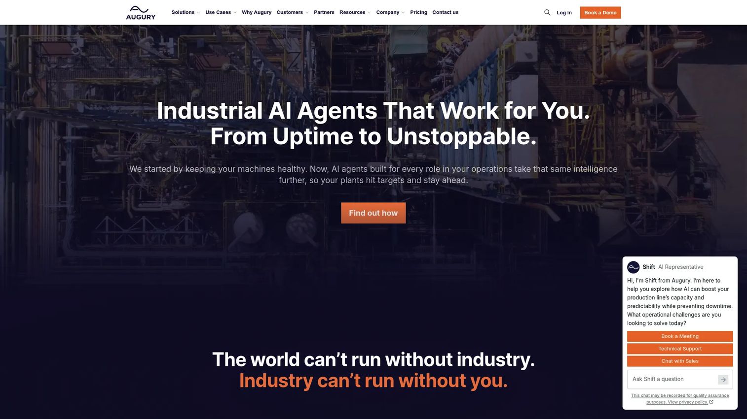 Augury machine health platform for manufacturing equipment monitoring