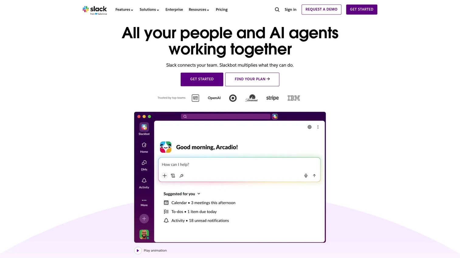 Slack channel workspace for remote team collaboration