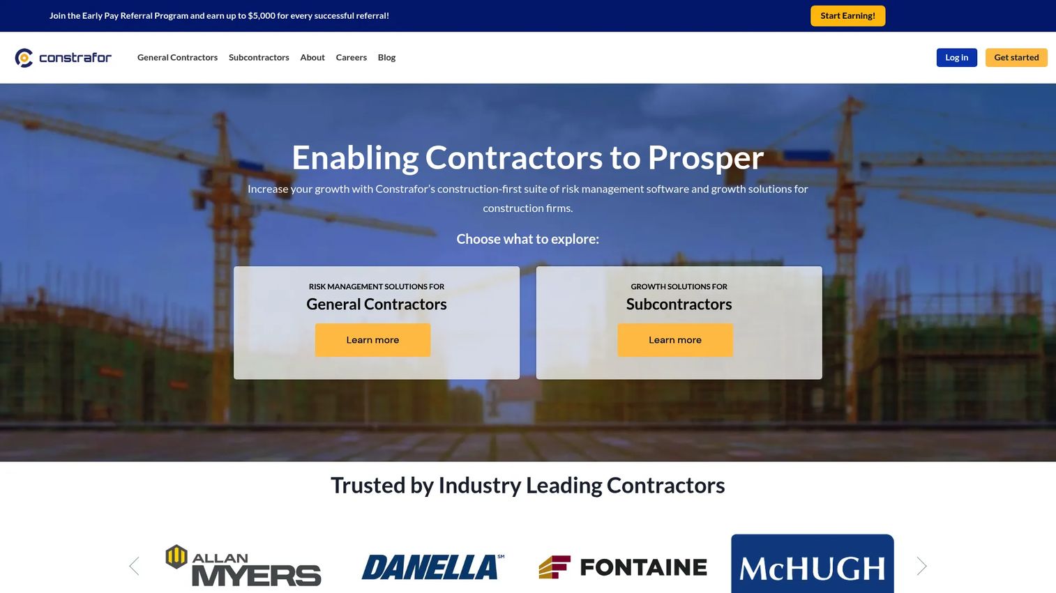 Constrafor subcontractor management and compliance platform