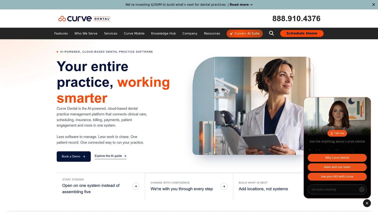 Curve Dental cloud dental practice management software