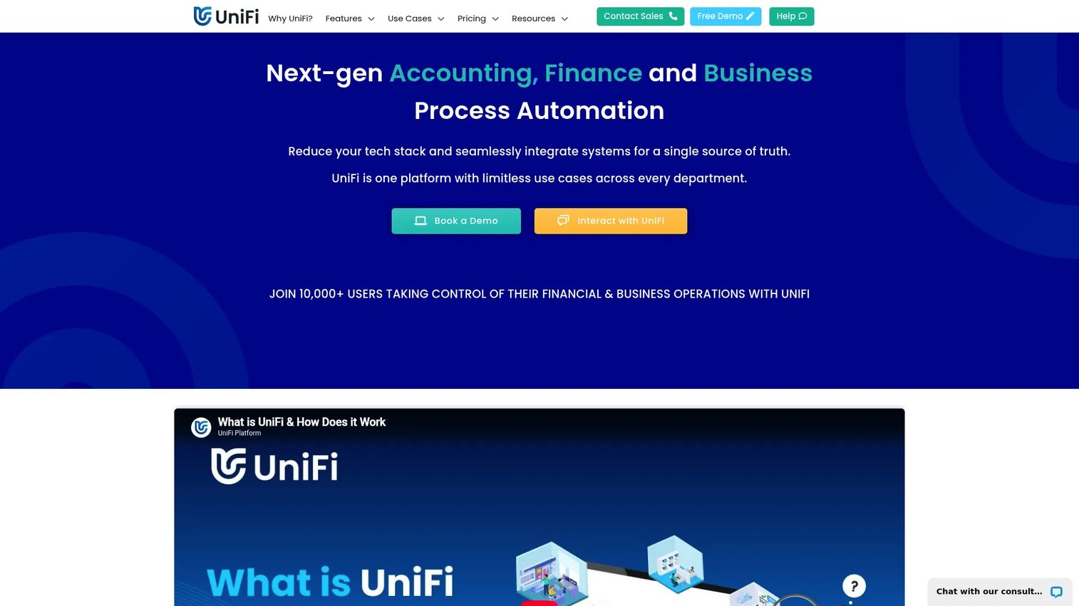 UniFi currency exchange software product interface
