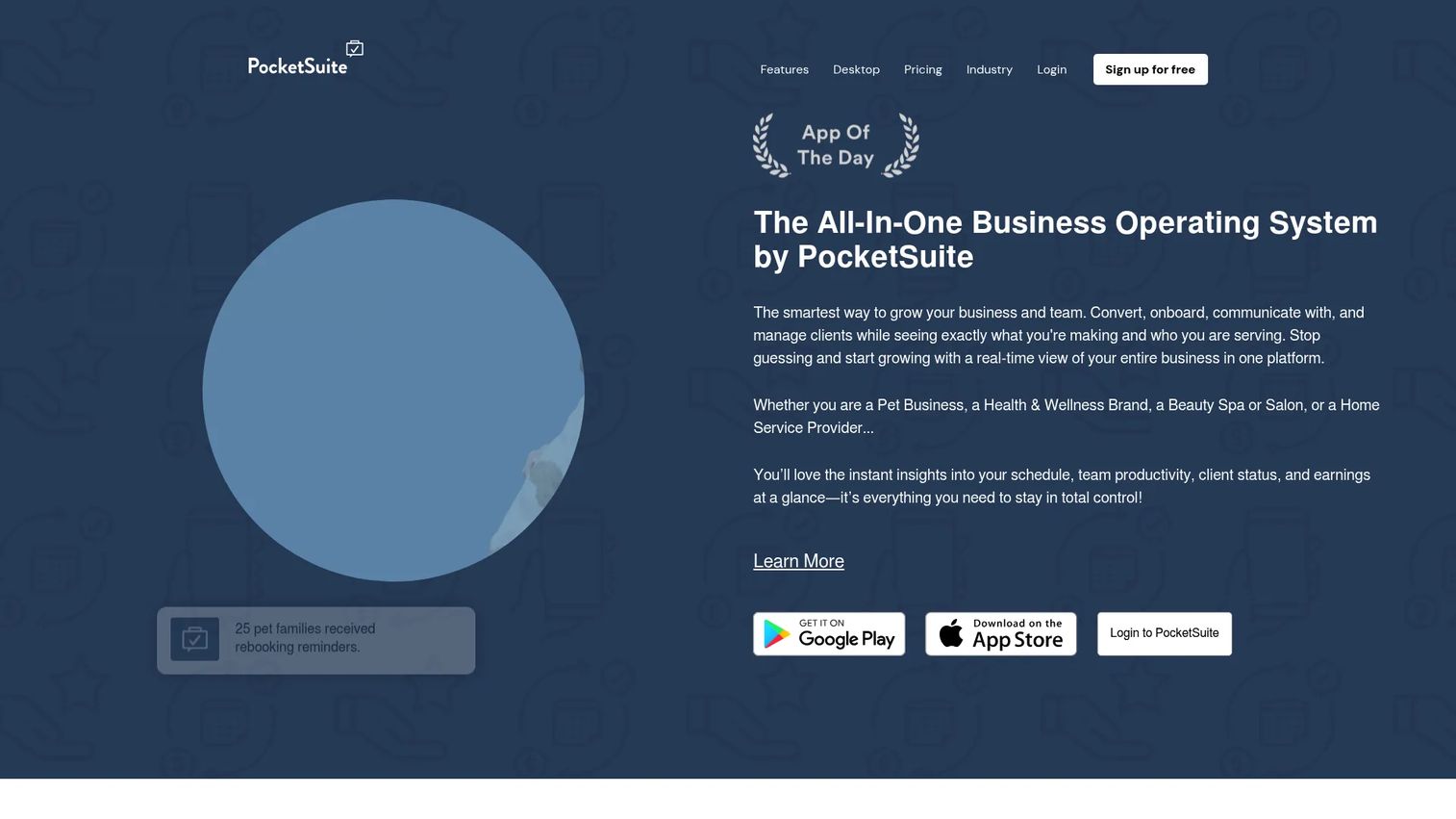PocketSuite mobile booking and payment app