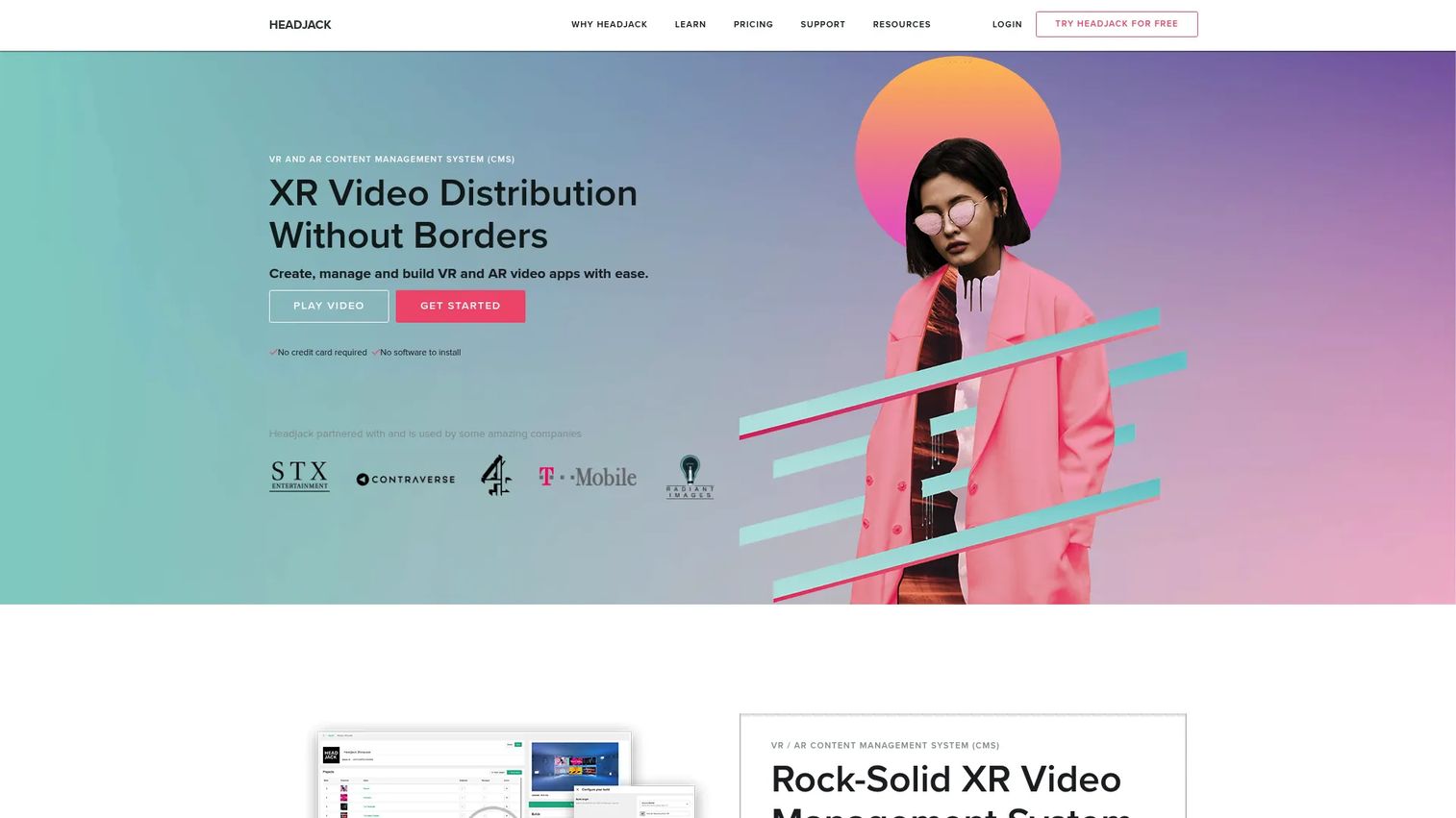 Headjack platform for publishing 360 video apps.