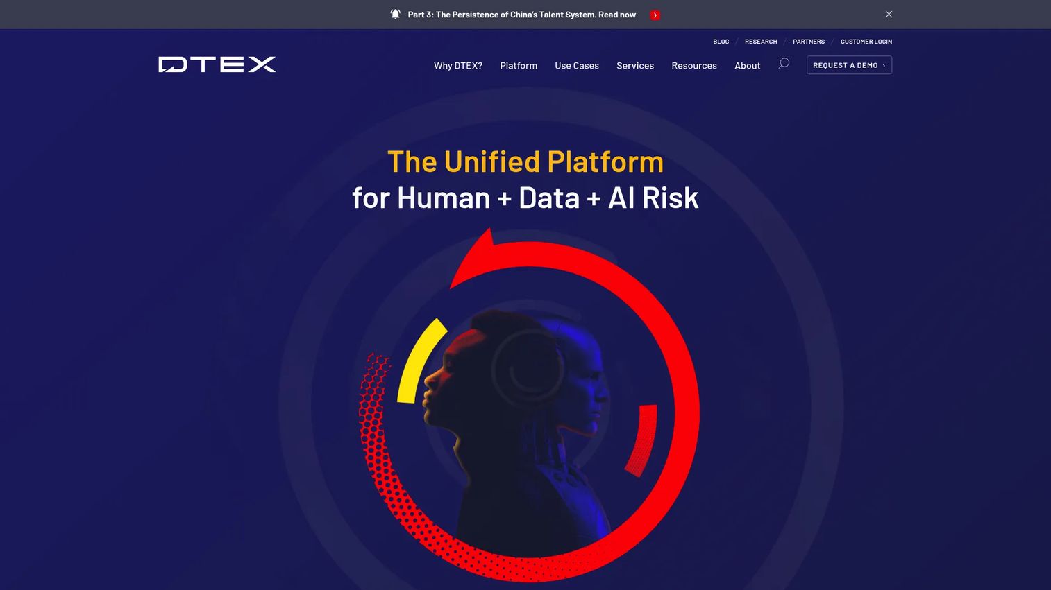 DTEX workforce cyber intelligence dashboard