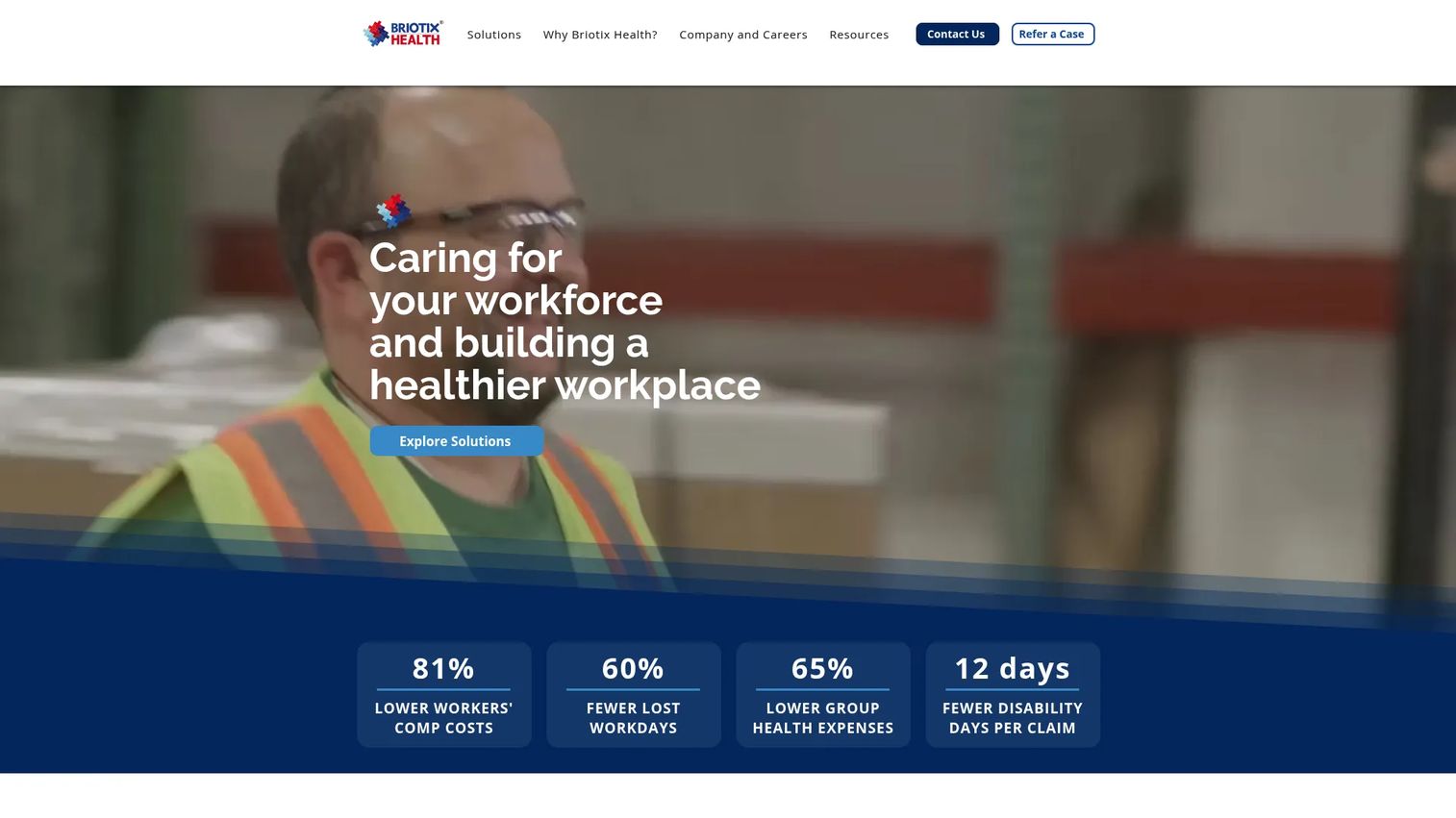 Briotix ergonomics platform and services for injury prevention programs
