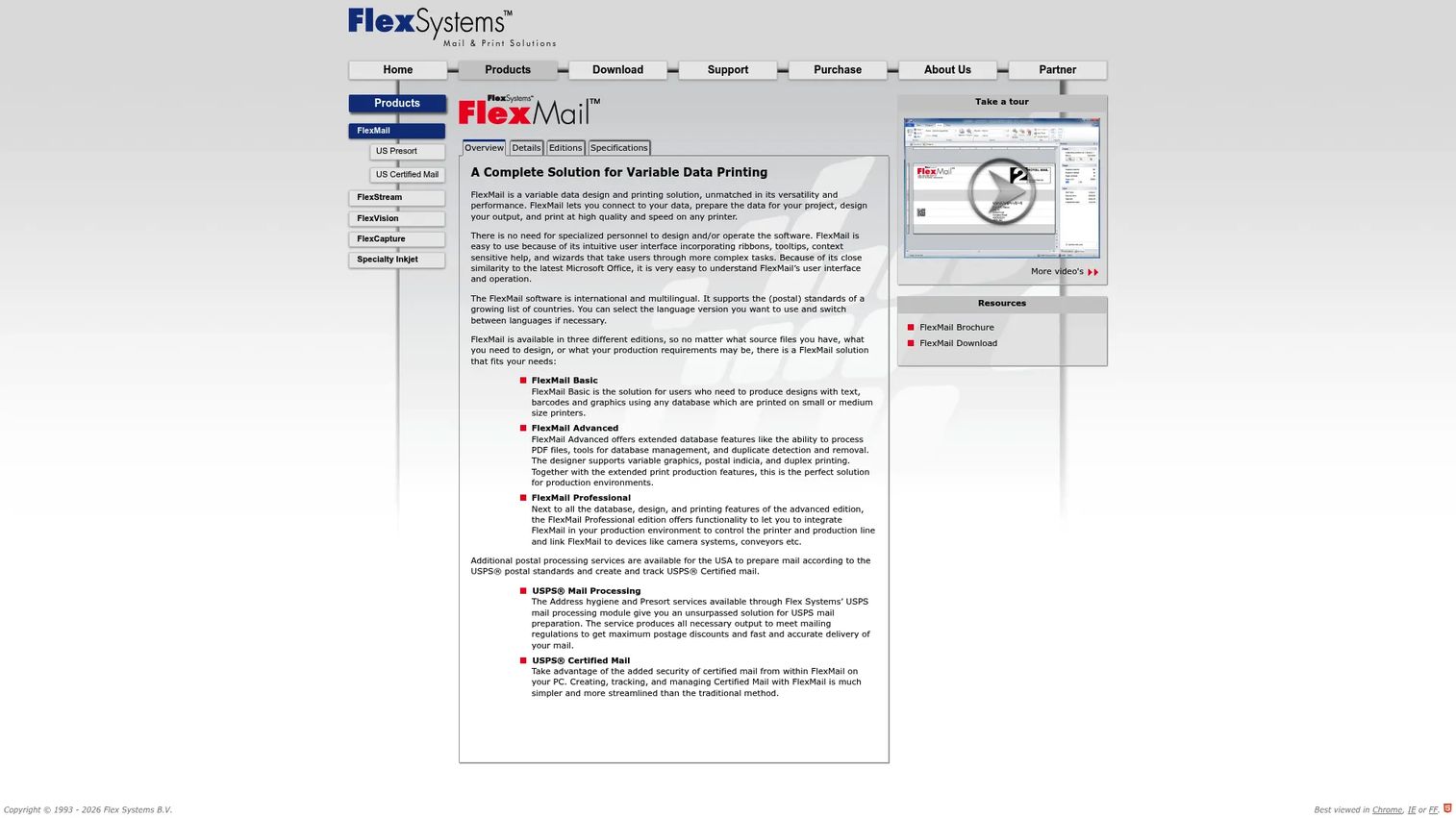 FlexMail direct mail data preparation and variable printing workflow