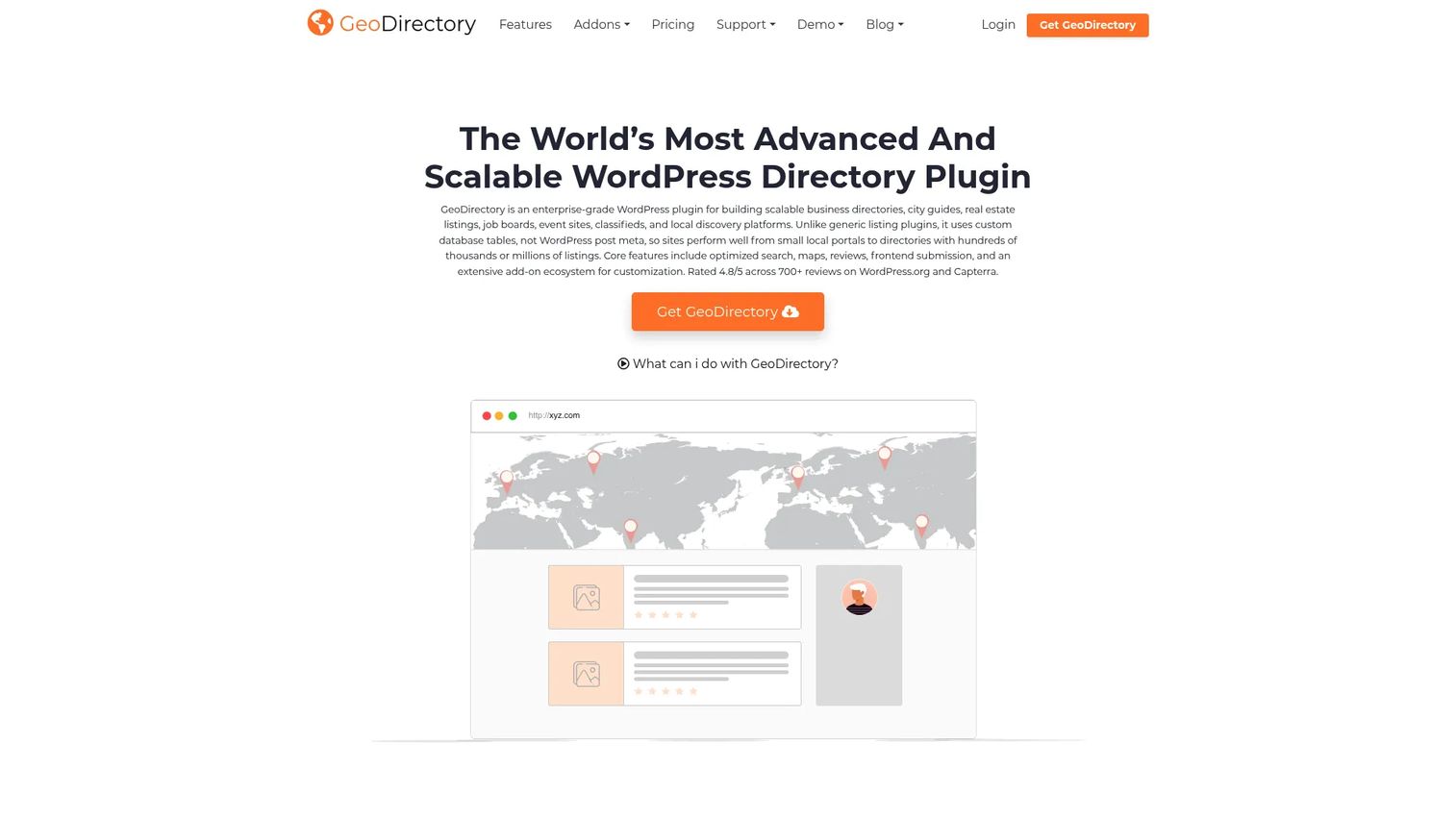 GeoDirectory location directory WordPress plugin