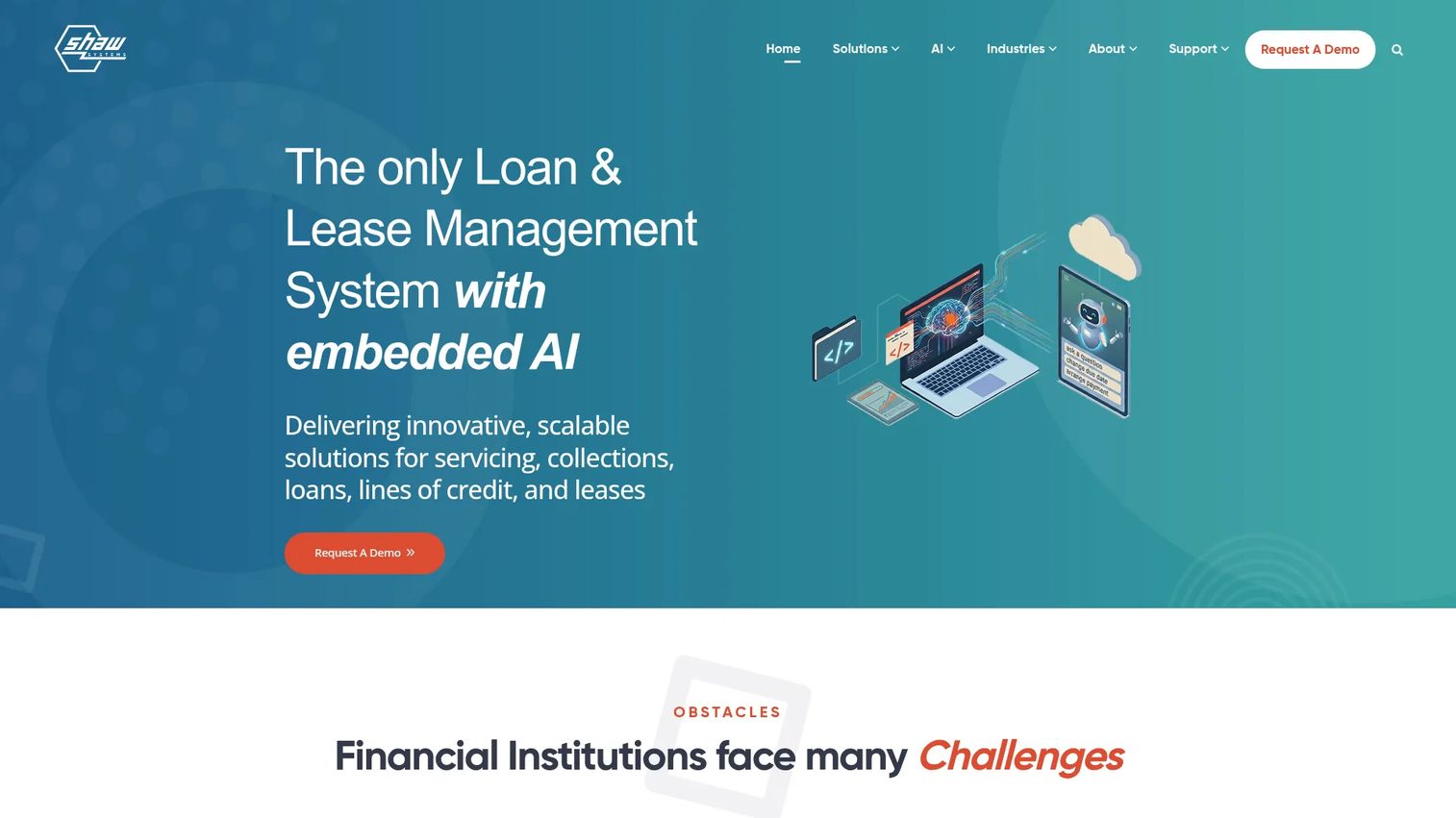 Shaw Systems loan servicing platform