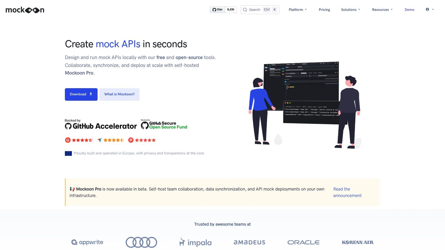 Mockoon desktop mock API editor for fast local development and testing