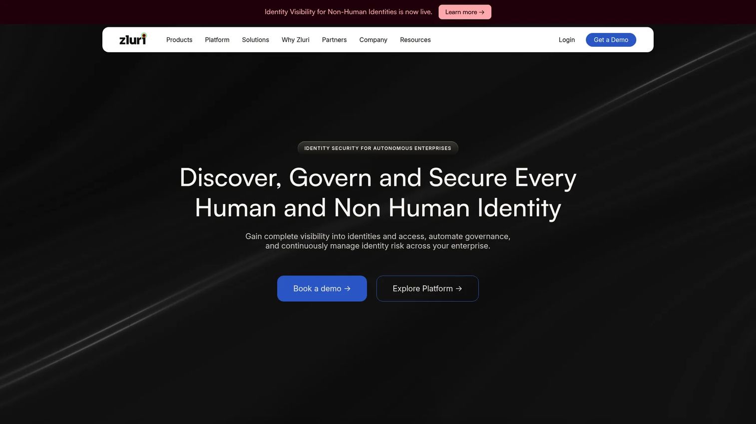 Zluri platform showing SaaS discovery, identity workflows, and access governance