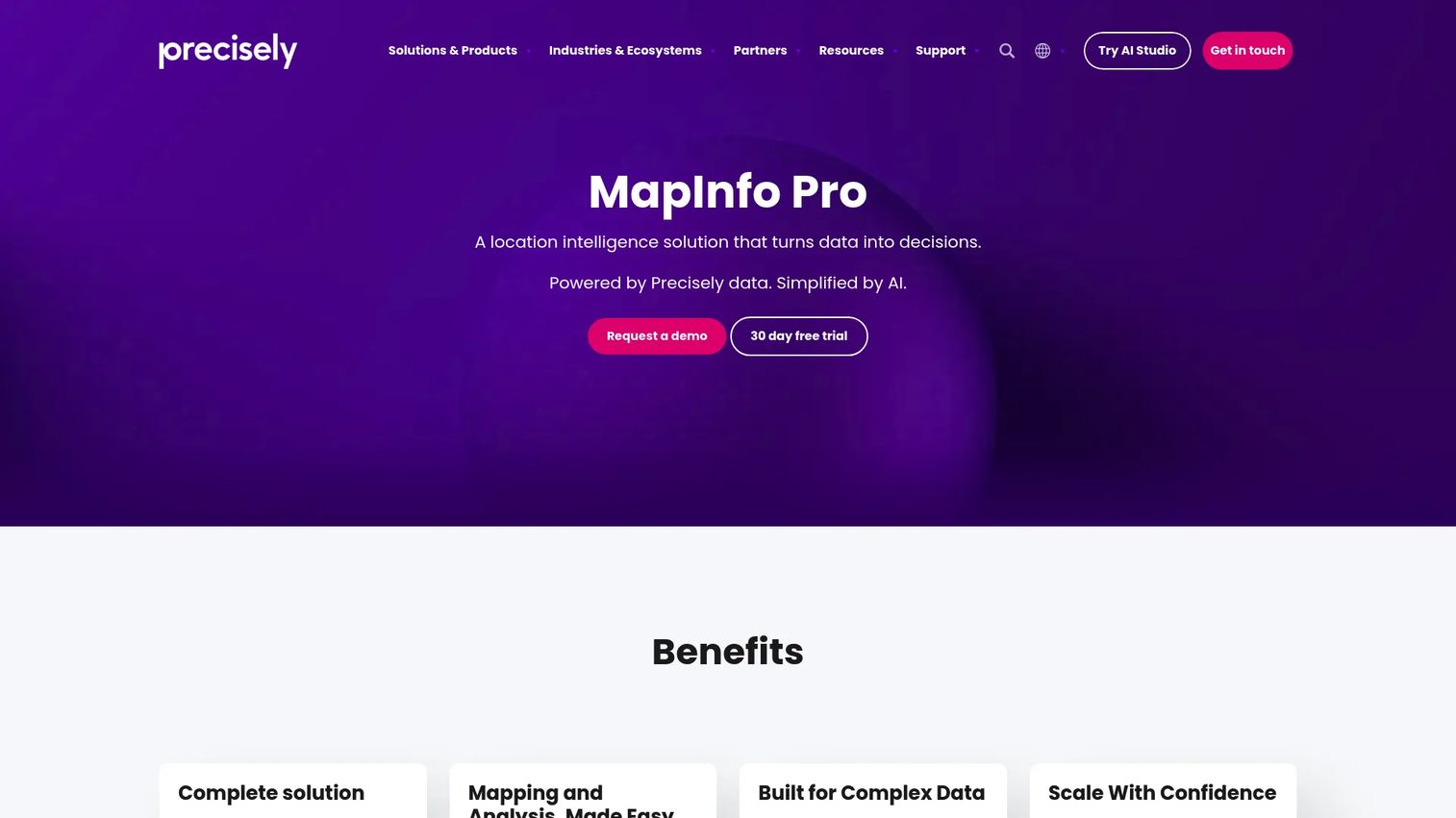 MapInfo Pro desktop GIS mapping software