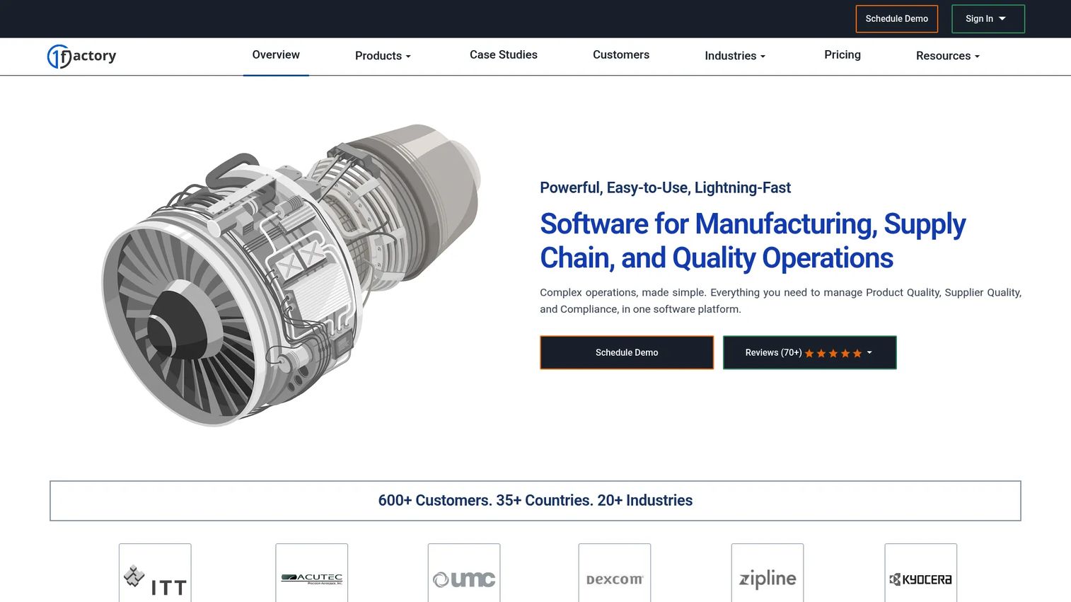 1factory homepage screenshot