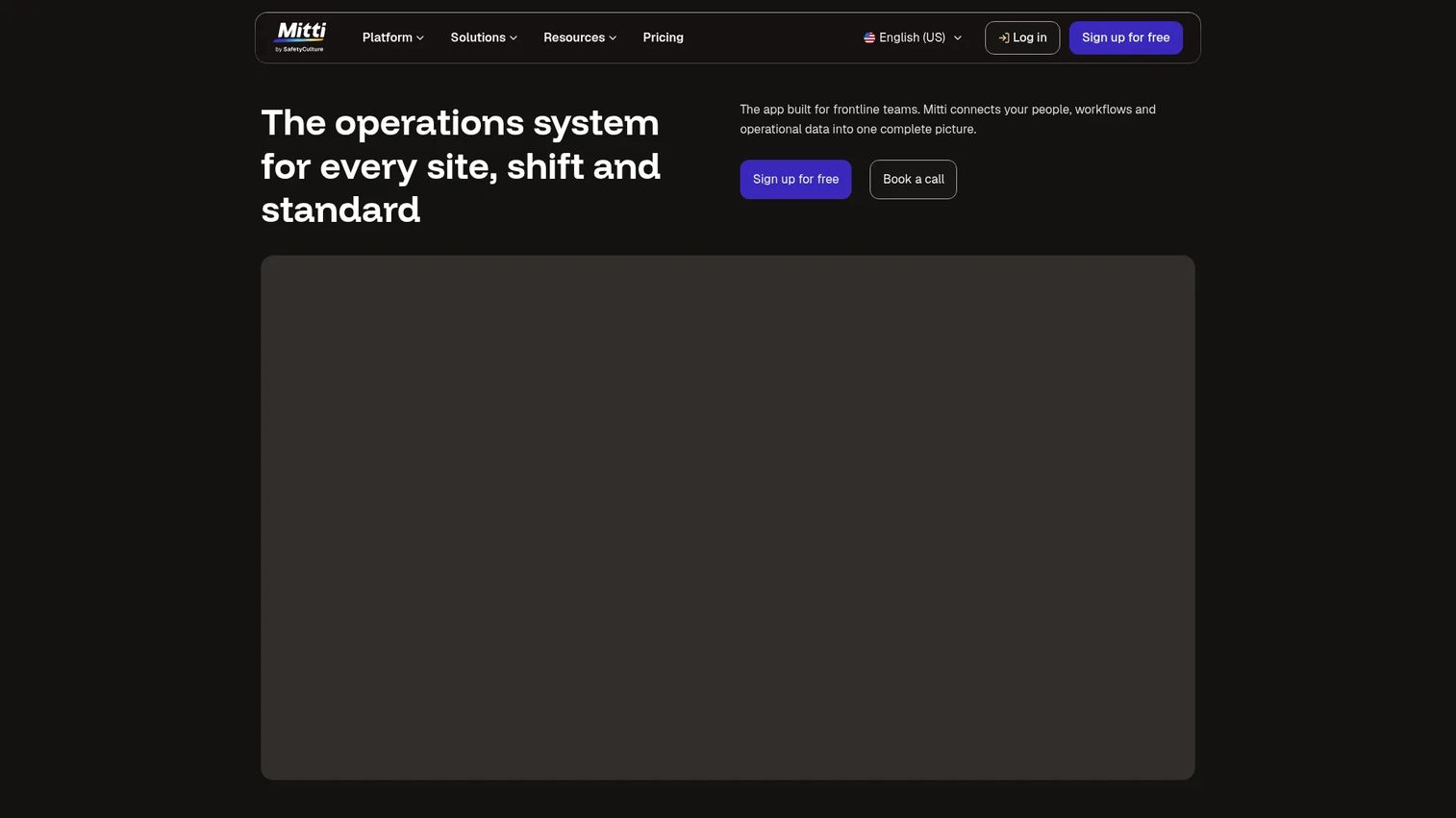 Mitti by SafetyCulture homepage screenshot