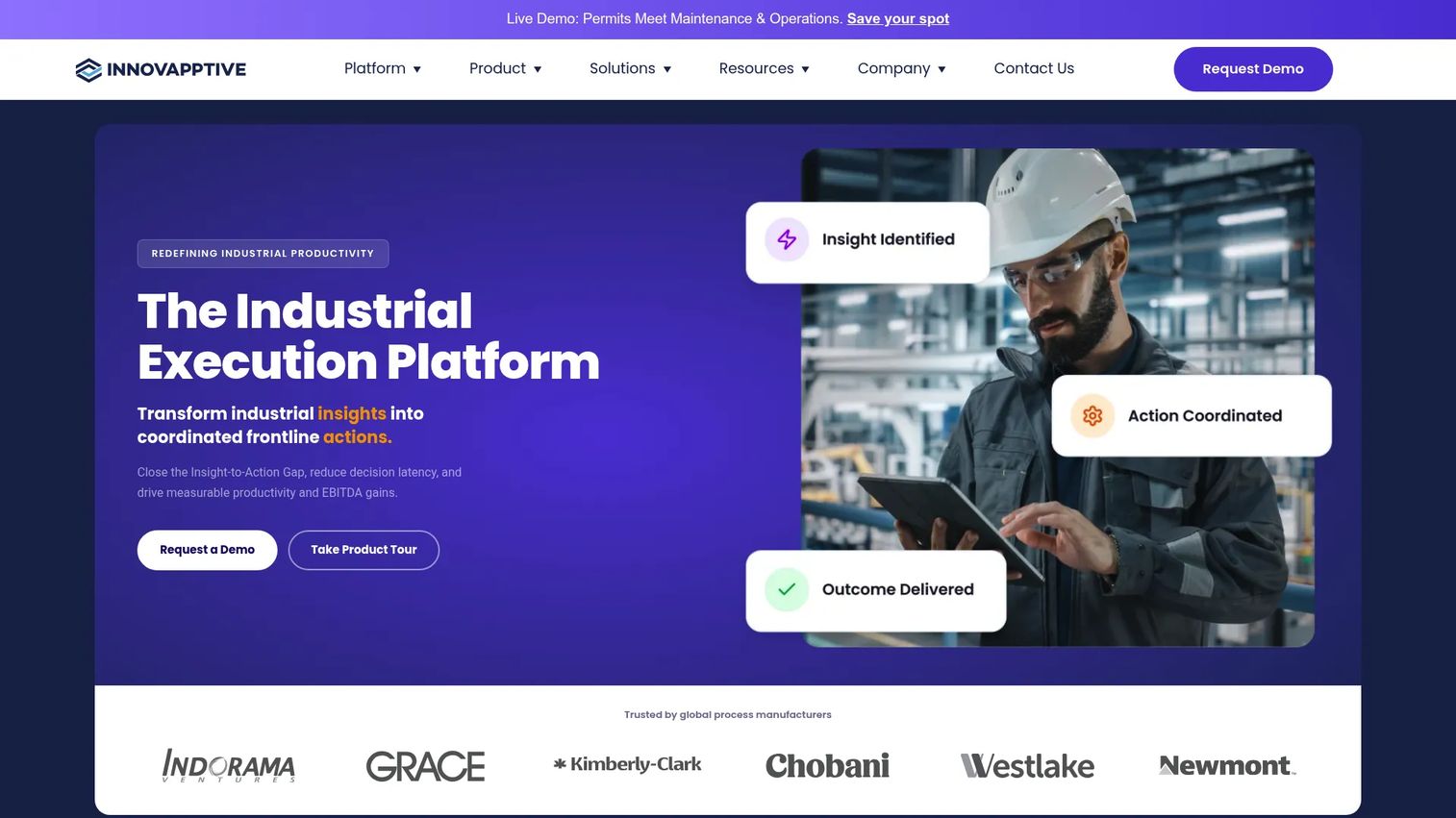 Innovapptive connected worker platform for industrial operations