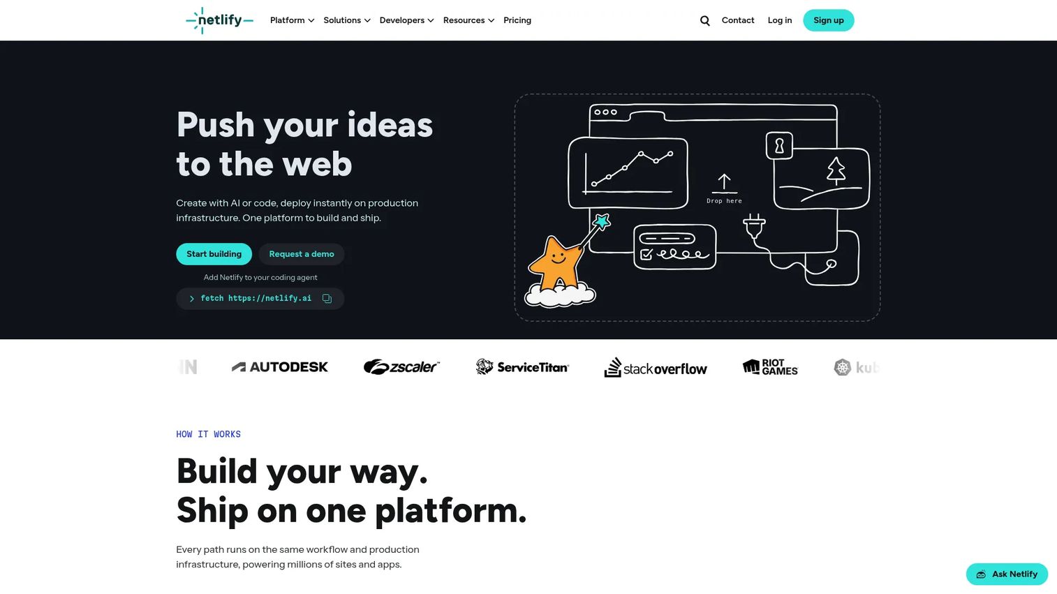 Netlify documentation deployment workflow screenshot