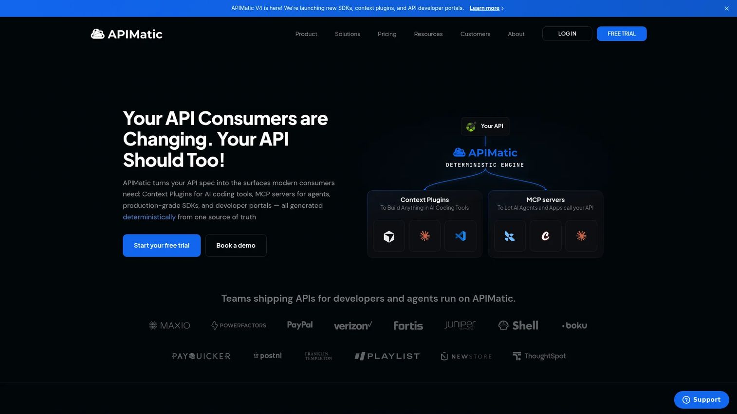 APIMatic developer experience platform for API SDKs and portals