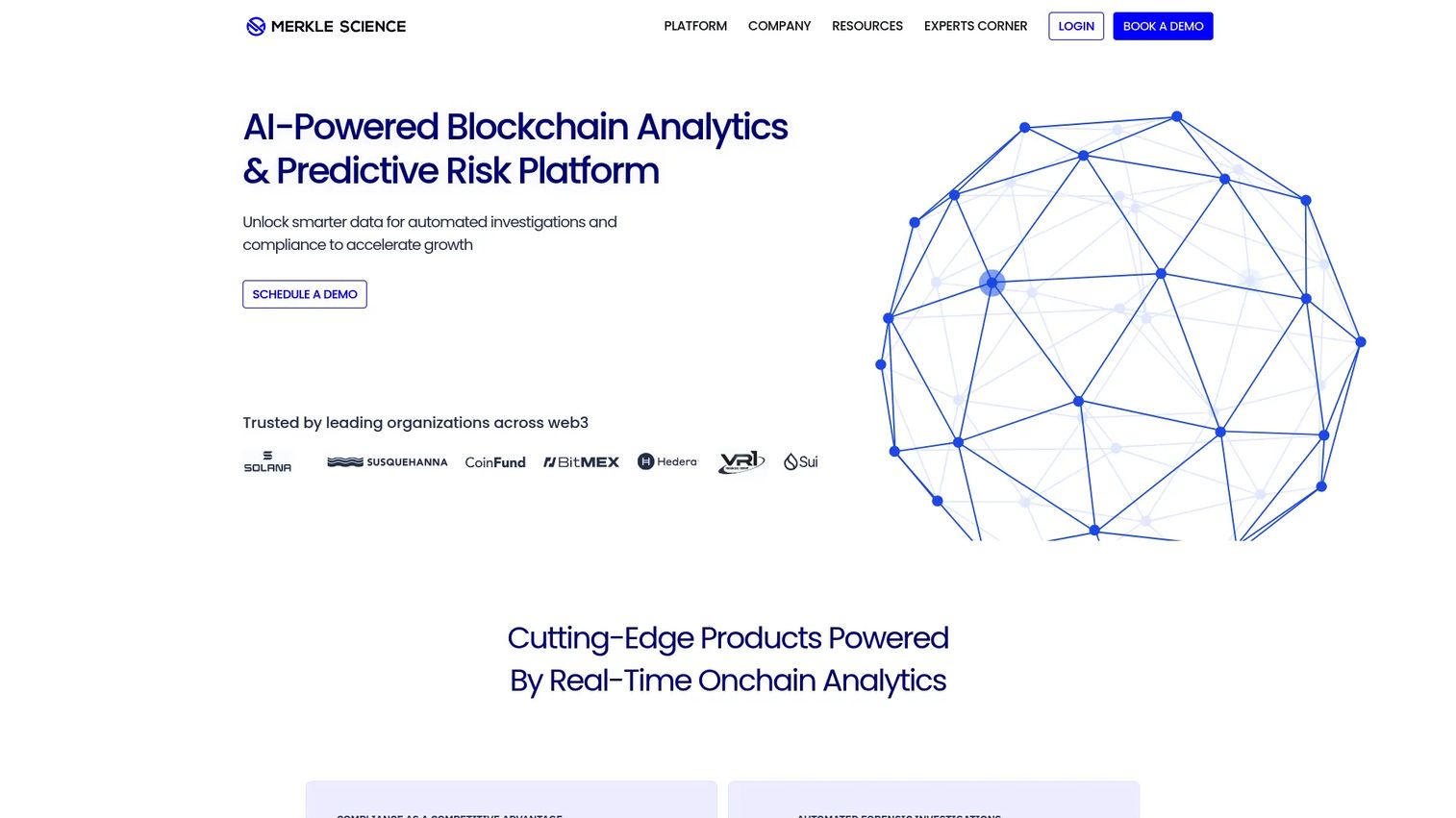 Merkle Science crypto risk monitoring and blockchain analytics platform
