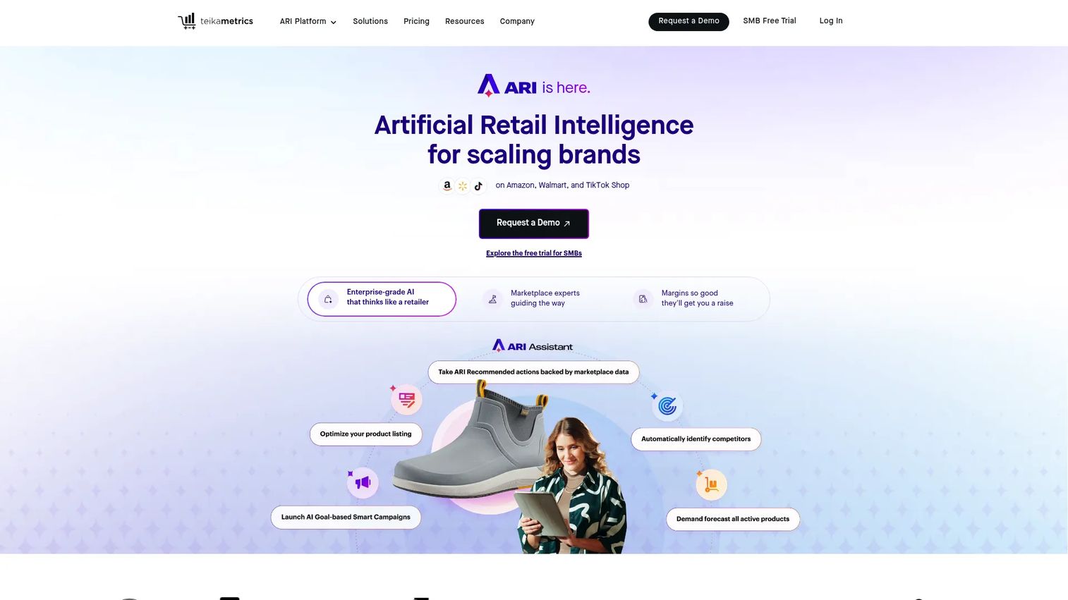 Teikametrics retail media optimization dashboard for marketplace advertising performance