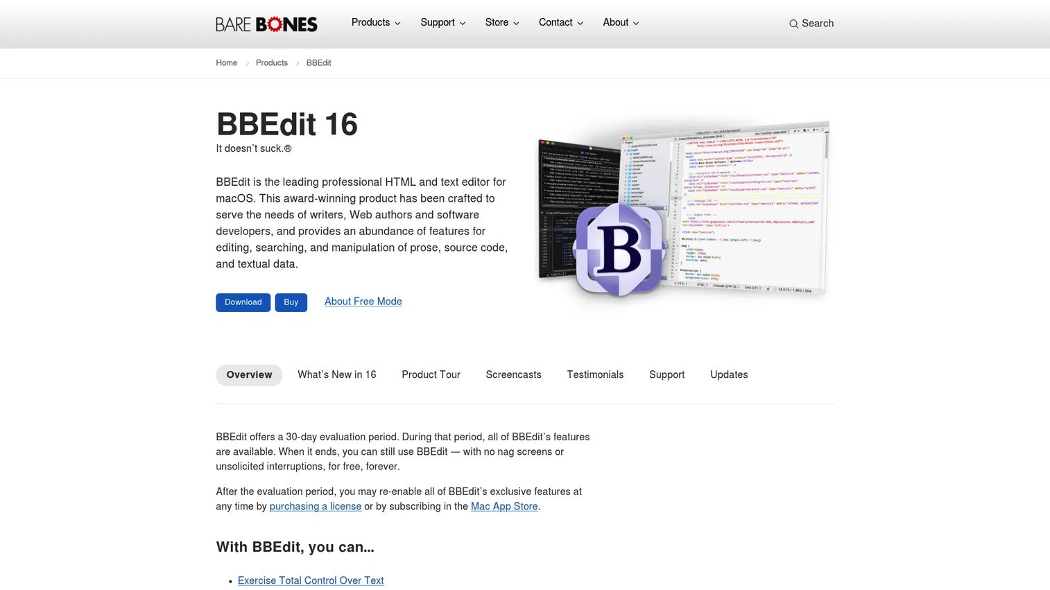 BBEdit text editor on macOS showing search and code editing