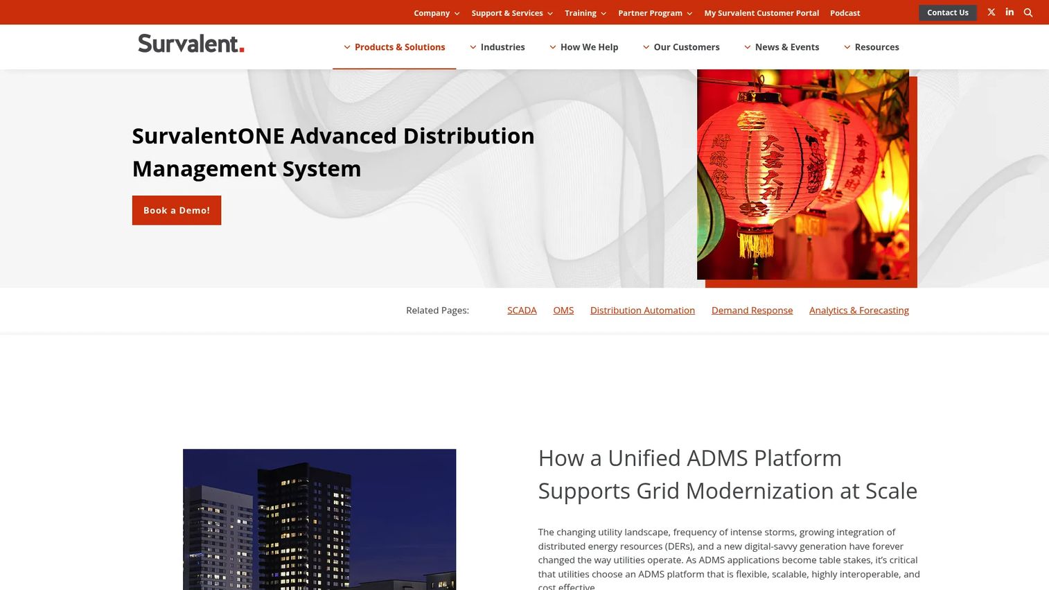 SurvalentONE SCADA software for utility and electrical infrastructure operations
