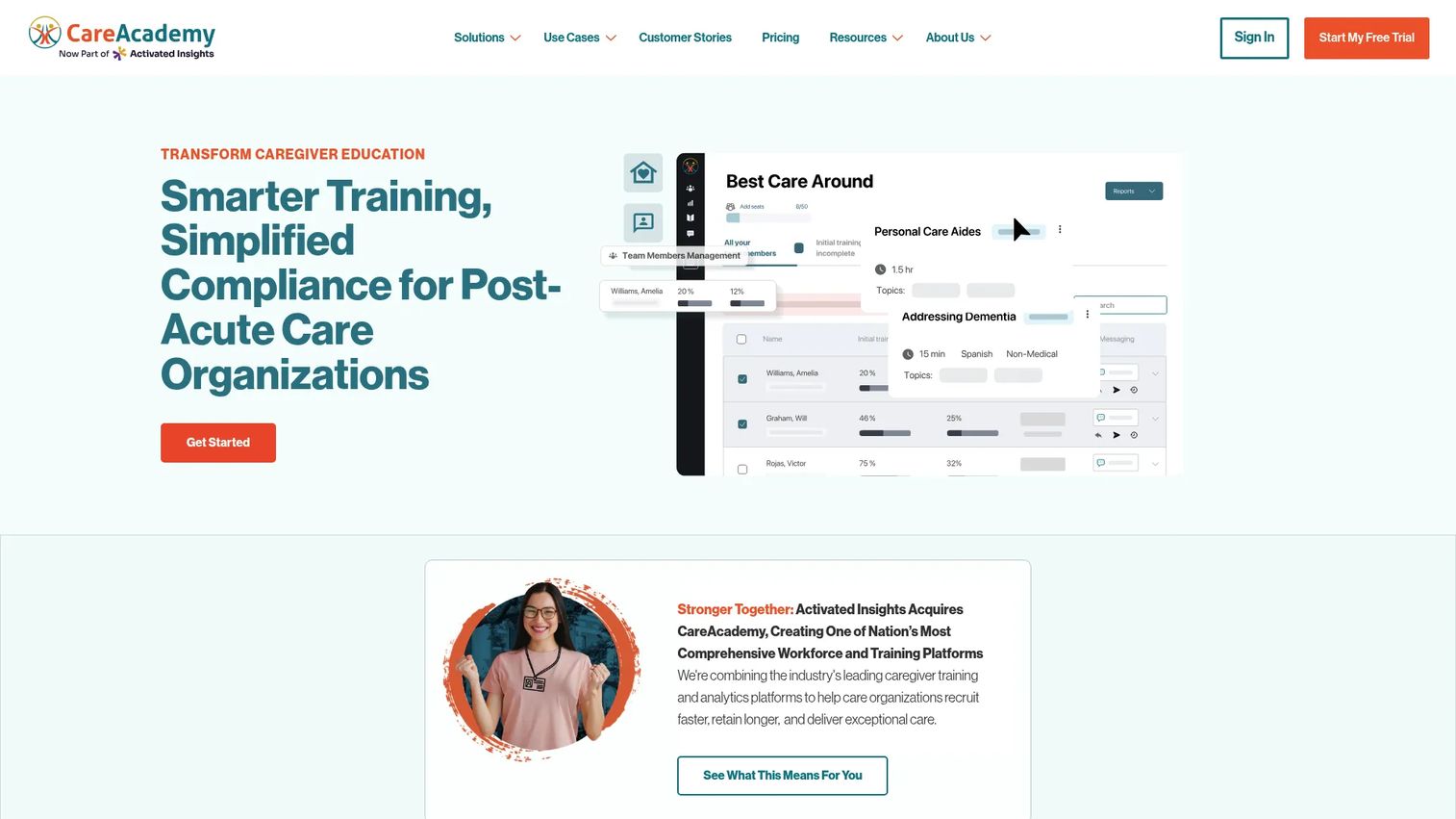 CareAcademy caregiver training platform
