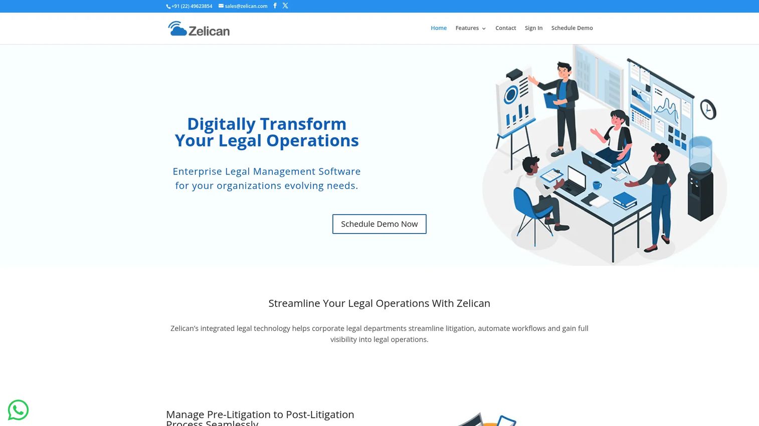 Zelican enterprise legal management for litigation and compliance
