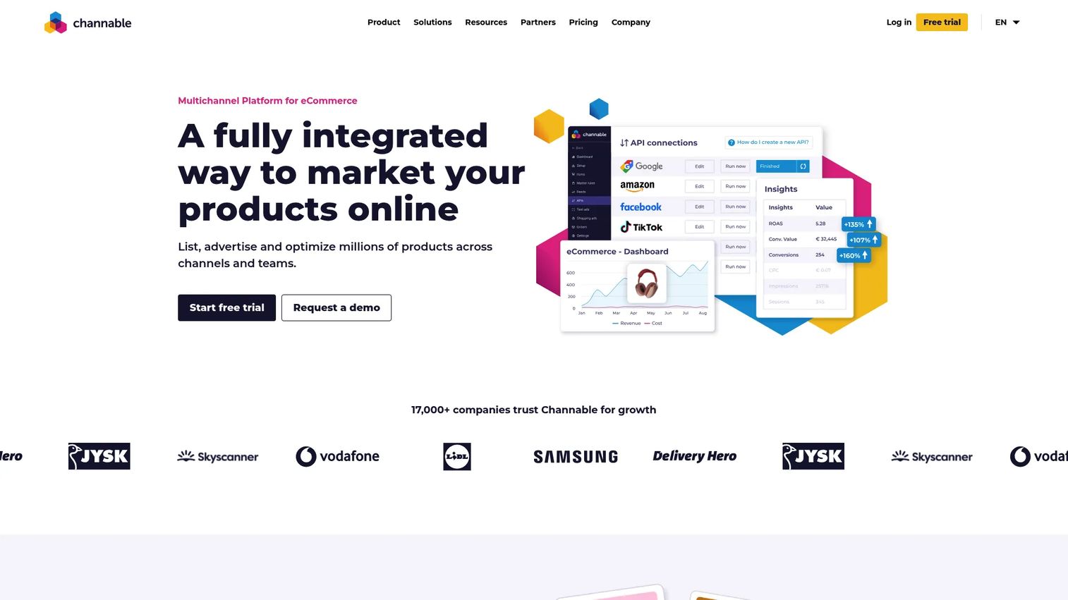 Channable feed management interface for multichannel marketplace product data optimization