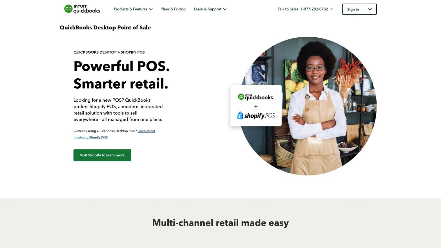 QuickBooks retail point of sale and accounting workflow