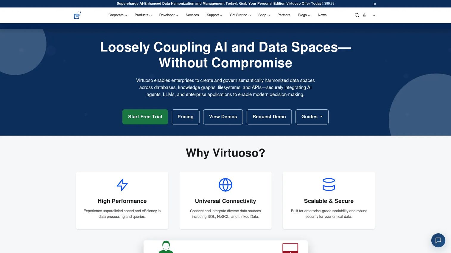 OpenLink Virtuoso multi-model database supporting RDF and SQL workloads
