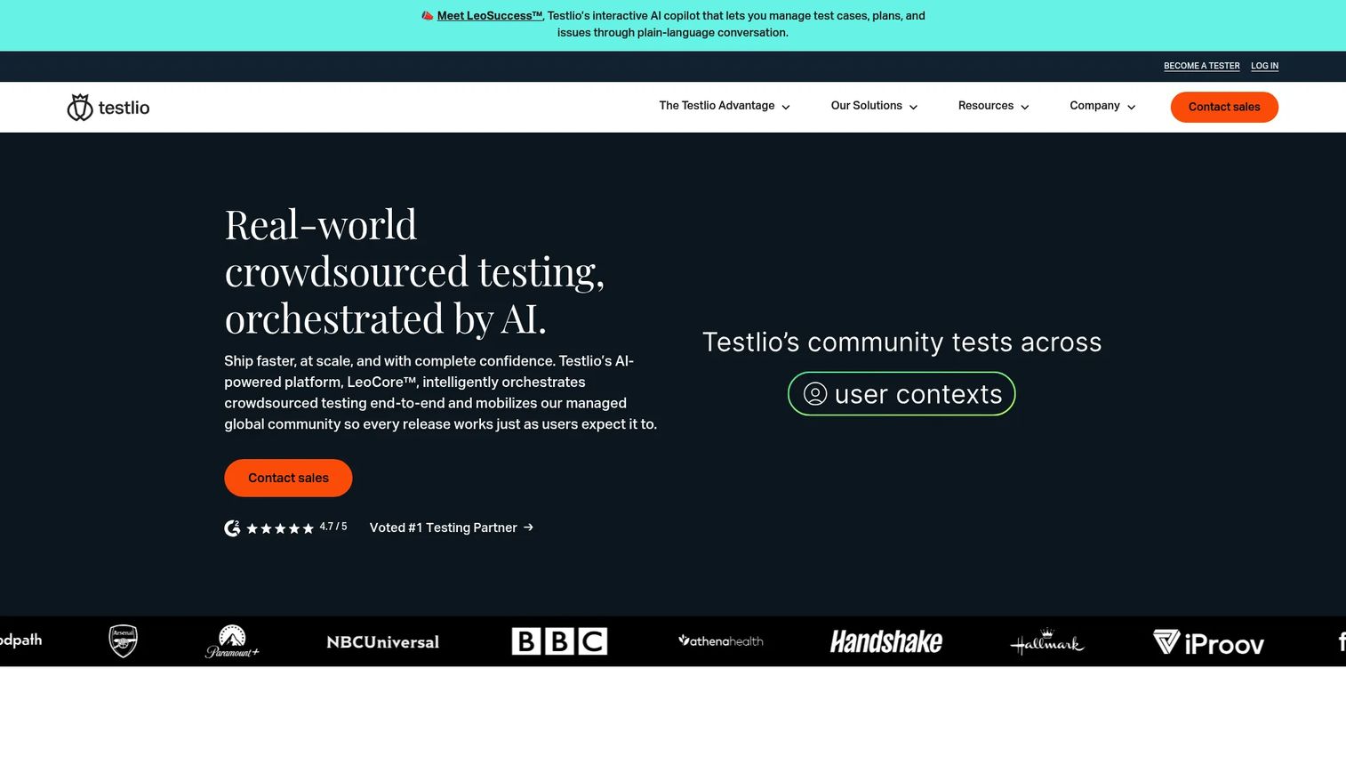 Testlio managed crowdtesting service for continuous software quality assurance