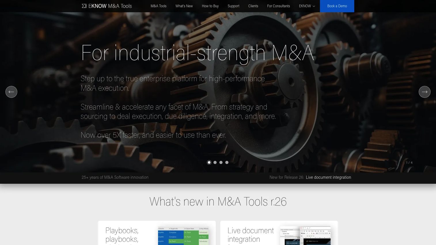 EKNOW M&A project management software
