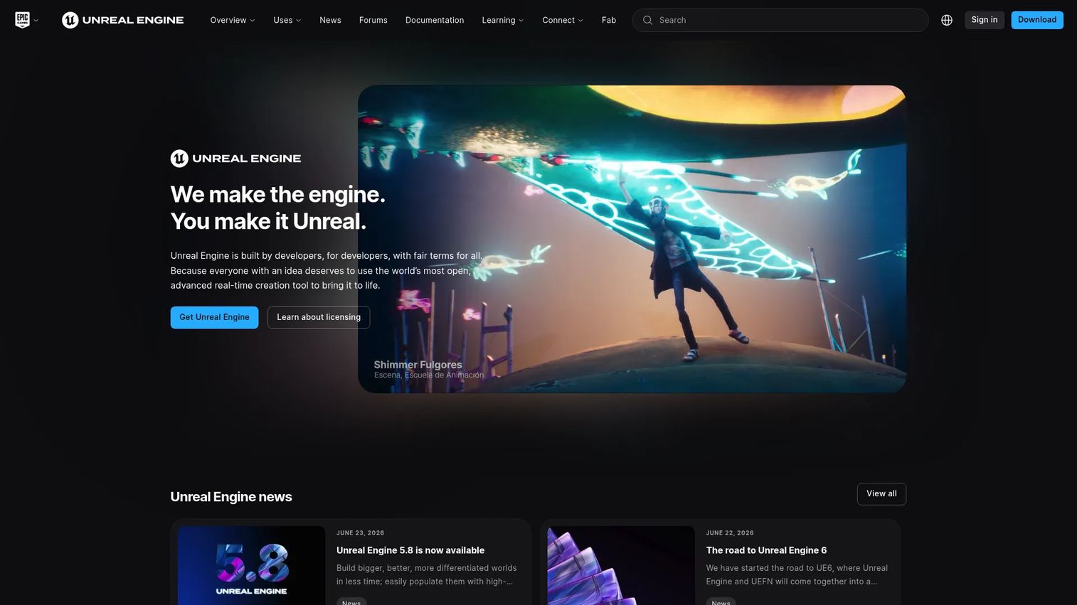 Unreal Engine scene editor for high-fidelity virtual reality visualization
