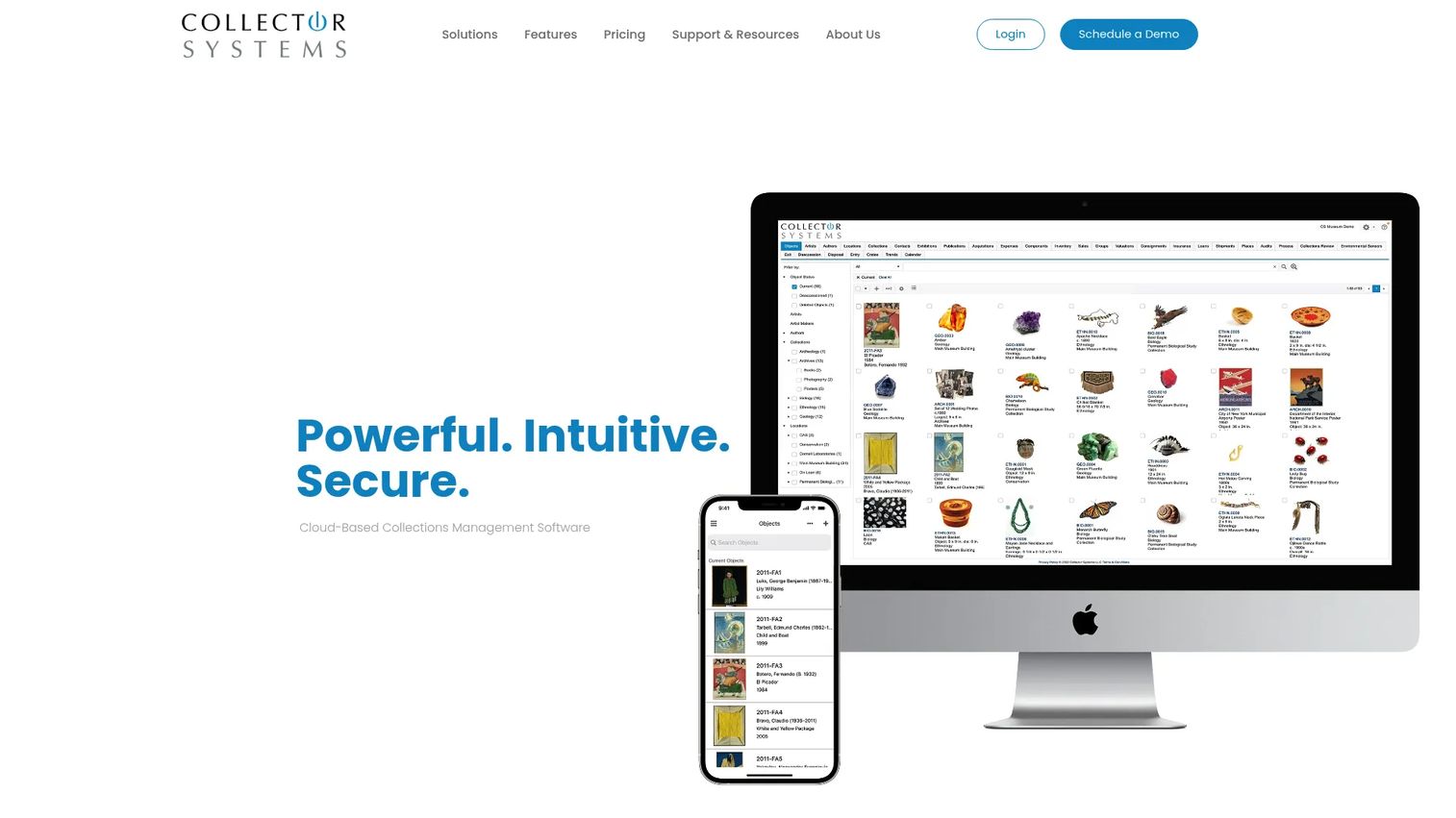 Collector Systems software for museum collection inventory and cataloging